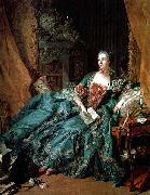 Francois Boucher Portrat der Madame de Pompadour oil painting artist